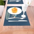thumbnail image 5 of ZNDUO Placemats, 1 PCS Heat Resistant Stain Resistant Woven PVC Insulation Placemats, Durable Washable Elegant Table Mats for Dining-Cup Person, 18"x12", 5 of 6