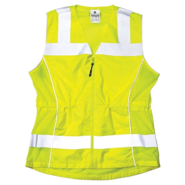 MLK1521S Womens Fitted ANSI Class 2 High Visibility Safety Vest