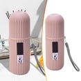 thumbnail image 7 of Portable Toothpaste Toothbrush Holder Case, 2 in 1 Travel Camping Storage Box with Mouthwash Cup Set, Toothpaste Tube Toothware Organizer, Tooth Brush Cup with Cover, for Outdoor Hiking Bathroom, 7 of 7