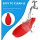 thumbnail image 5 of Juego de 2 reposacucharas de silicona resistentes al calor rojo, 5 of 5