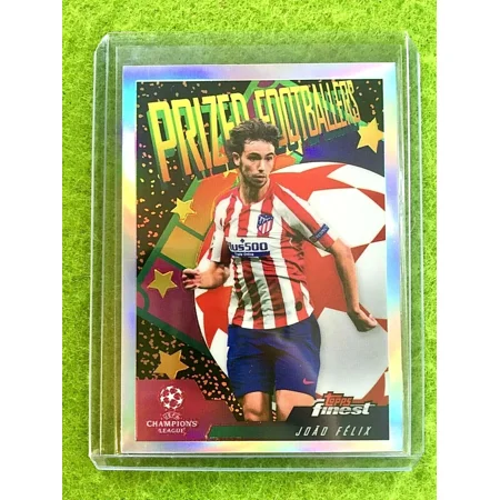 JOAO FELIX SILVER PRIZM CARD JERSEY #7 MADRID 2019-20 Topps Finest UCL PORTUGAL