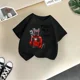 thumbnail image 3 of Ropa de verano para niños, camiseta deportiva informal de algodón puro para niños y niñas, camiseta de algodón cómoda, camiseta de moda, 3 of 4