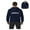 Navy Blue, variant on Pirate Costume Aaaaaargggh Men's Full-Zip Hooded Sweatshirt