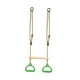 thumbnail image 2 of Juego de columpios de trapecio para niños y adultos, equipo de juegos con anillos de gimnasio Verde, 2 of 9