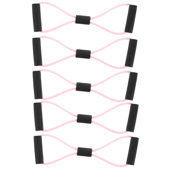 5pcs 8 Tipo Desarrollador de cofres Bandas de resistencia de banda de formación de cofres Estiramiento de cuerda Estiramiento para Fitness Yoga (Azul + Verde + + Rojo + Amarillo)
