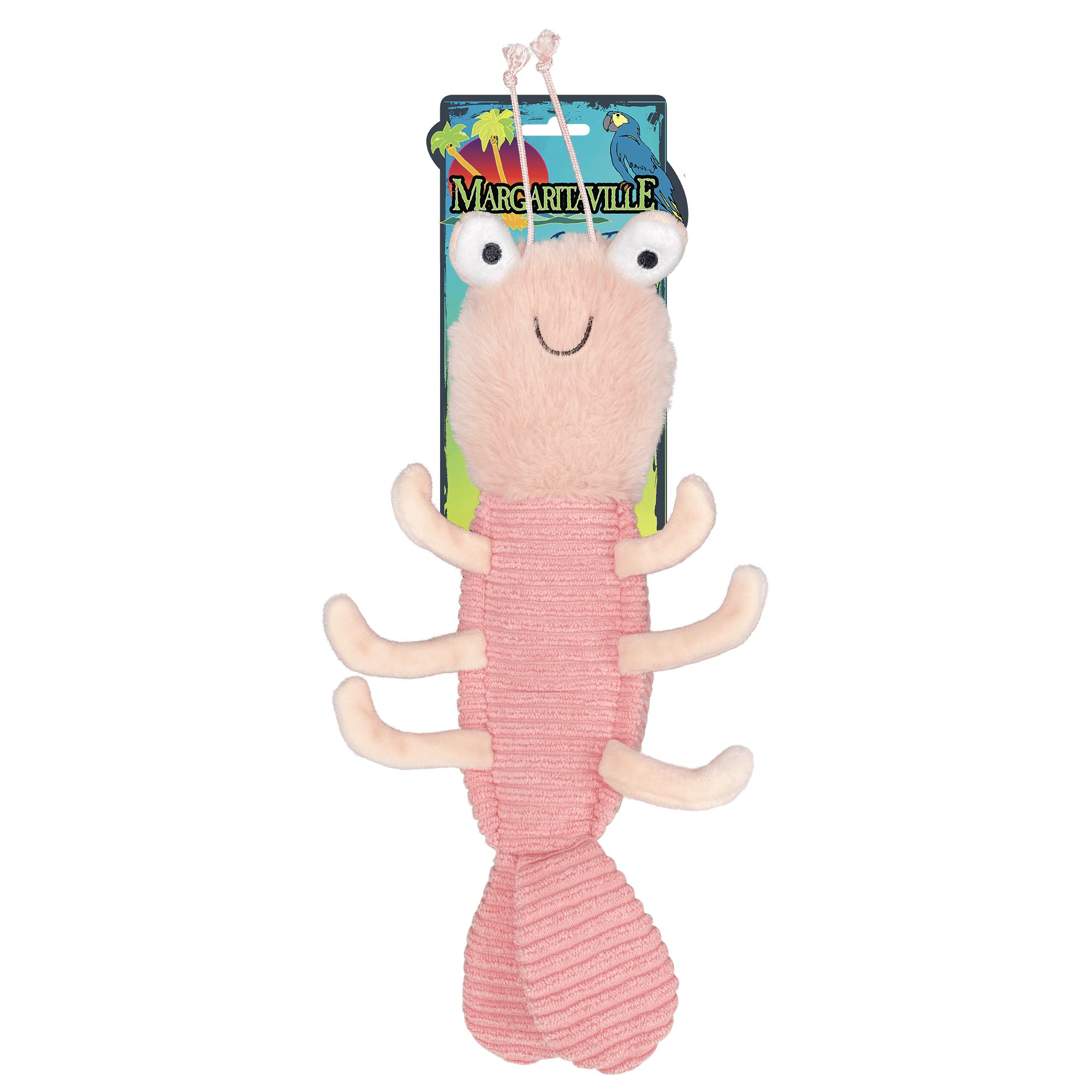 Multipet Margaritaville Coral Reefers Plush Dog Toy Box, 3 Pieces, Shrimp, Hermit Crab and Octopus