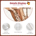 thumbnail image 3 of Lukts Stylish High Heels On Books Print Color Life Christmas Tree Skirt, Winter Holiday Tree Mat Decoration ,Can be Used as A Shawl-30", 3 of 6