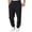 Black, variant on Wutalume Men's Slim Fit Joggers — Sweatpants with Tapered Leg, Drawstring Waist, Comfortable Lounge Pants for Active Days