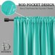 thumbnail image 4 of Cortinas DONREN Turquesa Blackout 107 x 114 cm, juego de 2, 4 of 8