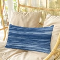 thumbnail image 4 of Navy Blue Pillow Covers, Linen Long Throw Pillow Case, Vintage Modern Abstract Art Ombre Holiday Pillow Protector Decorative Cushion Cover for Living Room/Bedroom 20" x 26", 4 of 8