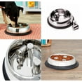 thumbnail image 6 of Dog Dishes Stainless Steel Healthy Slow Feeder Bowls Standard Embossed or No Tip (Embossed - 64 Ounces), 6 of 8