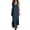 06-Blue405, variant on XIAONU Womens Solid Maxi Dress Sleeveless V Neck Split Side Linen Casual Sundress