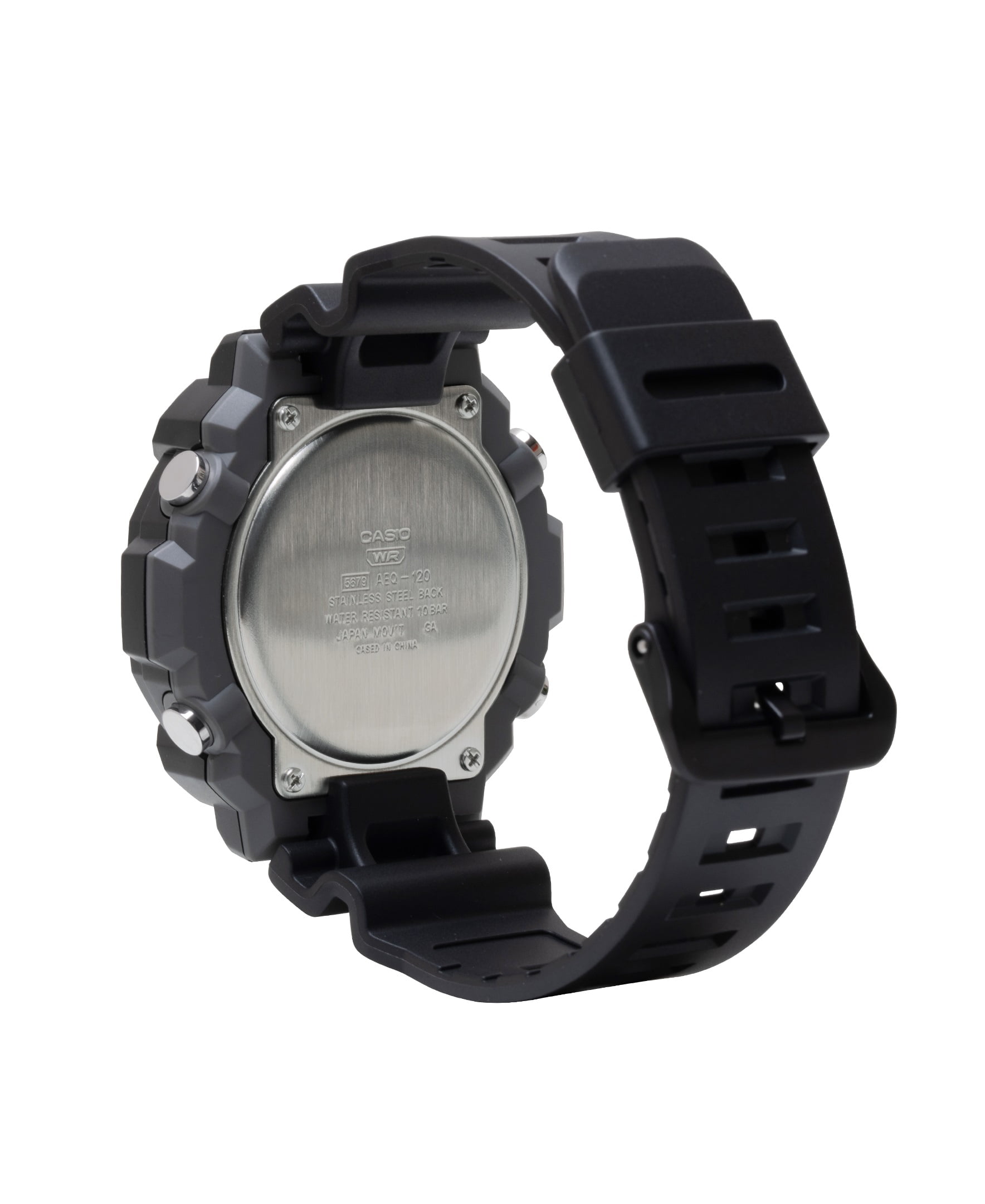 Casio stainless steel back water resistant 10 bar new arrivals