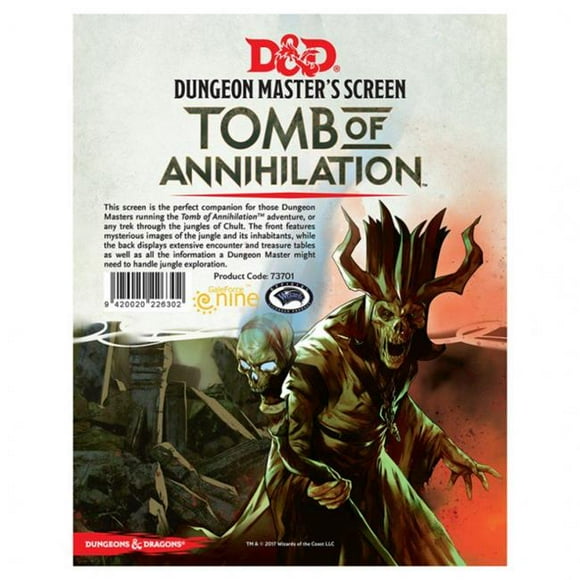 Gale Force Nine GF973708 Dungeons & Dragons Tomb of Annihilation DM Screen