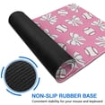 thumbnail image 6 of Long Mouse Pads for Desk,Pink Bows and Baseballs Pattern Desk Mats on Top Of Desks, Desk Mouse Pad Extra Large with 3mm Non-Slip Base and Stitched Edge for Gaming,Office,Work,Home 47.3"x23.6", 6 of 6