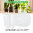 thumbnail image 6 of 30 Packs Clear Nursery Pots 3.5/4/5 Inch, Transparent Plastic Planters with Drainage Holes, Seed Starting Pots for Flower Plant Containers, 6 of 7