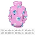 thumbnail image 2 of Blue Bow Pattern on Pink Background 3d Sweatshirts Hoodie Fashion Casual Personality Men's Women Street Hoodie Pullovers Long Sleeve Comfortable Top, 2 of 6