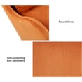 thumbnail image 5 of LiviNest Pet-Friendly Lounge Chair: 2-in-1 Chair & Pet Nook for Living Room - Orange Velvet Accent Chair with Ergonomic Back Support for Home Office & Pet Owners, 5 of 6