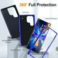 thumbnail image 3 of ELEHOLD for Samsung Galaxy S22, Hard PC Case,Rugged Shockproof PC Bumper Heavy Duty 3-Layer Protection Soft Silicone Rubber Full Body Protection Case Cover(without Screen Protector), D, 3 of 7