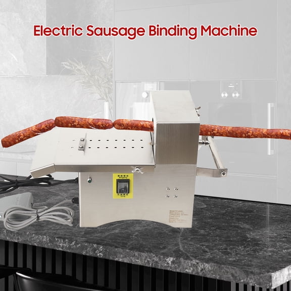 NICCOO 0-45mm Manual Sausage Tying Machine Stainless Steel Manual Hand-Rolling Sausage Tying & Knotting Machine Sausage Linker Machine for Commercial Home Use 200W