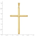 thumbnail image 2 of 42mm 14k Polished Tube Cross Pendant - 2.8 Grams, 2 of 2