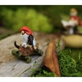 thumbnail image 2 of Top Collection Miniature Fairy Garden and Terrarium Gnome Riding on Turtle Statue, 2 of 2