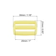 thumbnail image 2 of 1 Inch Tri-Glide Slide Buckles Webbing Strap Fastener, Yellow, 50 Pack, 2 of 5