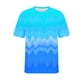 thumbnail image 5 of Ceisia Men's Loose Fit Solid Color T-shirt Short Sleeve Round Neck Elastic Casual Daily Sport Tee Tops Sky Blue XXL Gifts, 5 of 8