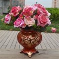 thumbnail image 3 of Toystoory Ramo de rosas artificiales de 13 cabezas, simulación Floral para el hogar, decoración para banquete de boda Flores artificiales Rosa roja 15 x 10 x 30 cm, 3 of 6