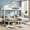 White, variant on AUU Triple Metal Bunk Bed, Twin over Twin & Twin or Twin XL over Twin & Twin Configuration, 3-Sleeper Space-Saving Frame