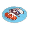 thumbnail image 2 of Bingfone Christmas Tree Skirt Mat Christmas Decoration Interior 36"-Sushi Salmon Surfing, 2 of 8