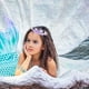 thumbnail image 3 of KAKOWELY Tiara de princesa sirena, corona para niñas pequeñas, diadema de cola de sirena, fiesta de cumpleaños, disfraz de cosplay, accesorios para el cabello de graduación, 3 of 4