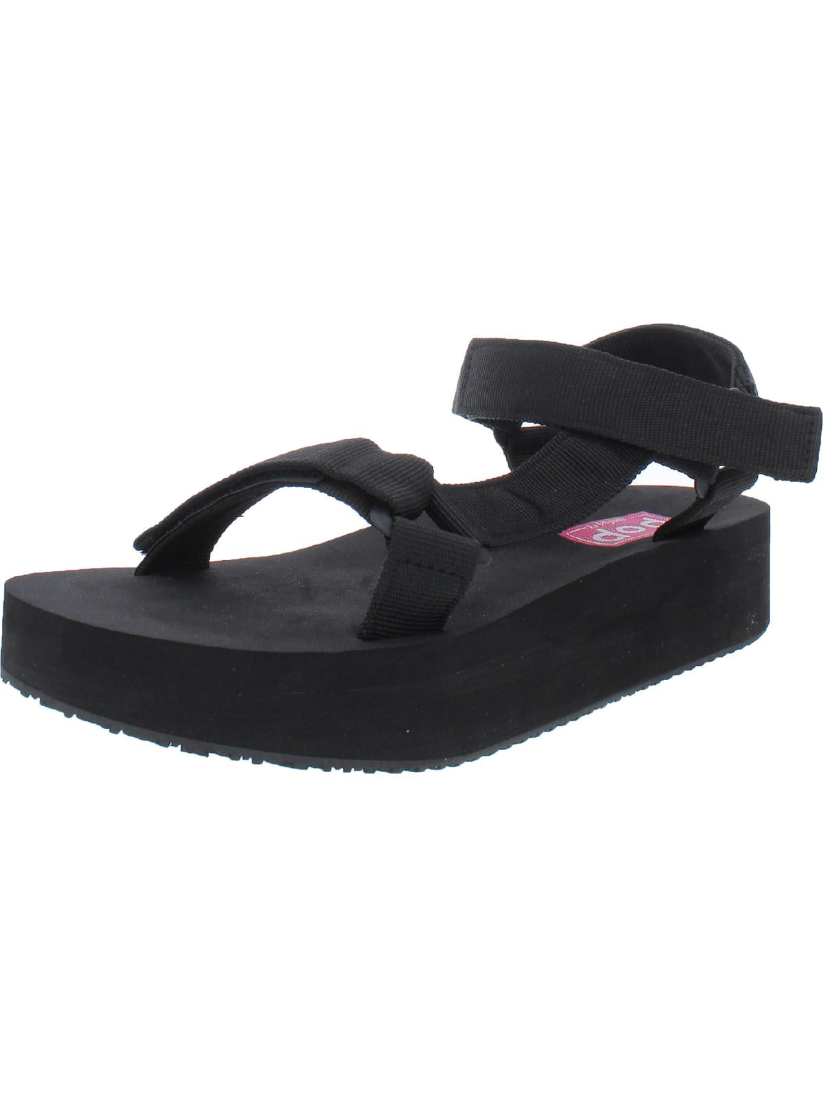 POP Womens Relax Flatforms Adjustable Slingback Sandals