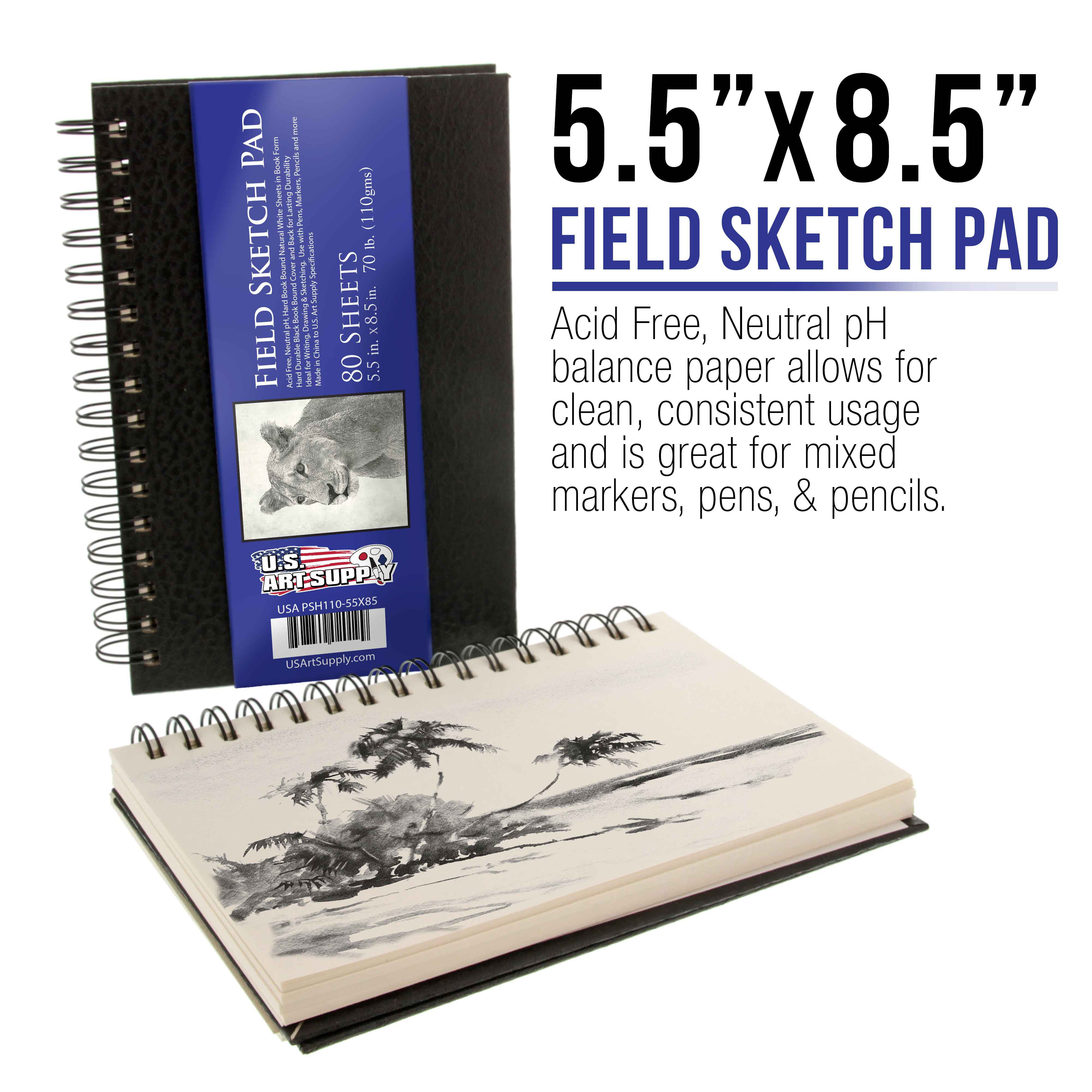 Sketch Books, Hard-Bound,<br>4 x 6 - 110 sheets (220 pages)
