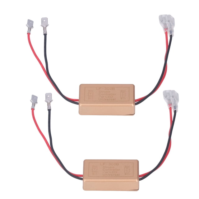 Controlador de luz estroboscópica LED, 2 unidades, controlador de luz estroboscópica LED, controlador de luz estroboscópica LED para automóvil, rendimiento de primera categoría