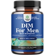 Natures Craft DIM Supplement for Men, Estrogen Blocker Hormone Balance Support, 120 Capsules