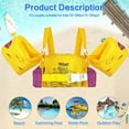 thumbnail image 6 of Life jackets for kids, Pool Floats Swim Vest Kids Jacket for 2-6, Toddler Arm Floaties with Water Wings and Shoulder Strap, for 30-50 lbs Boys and Girls, 6 of 7