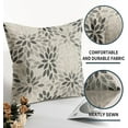 thumbnail image 5 of Dahlia Pillow Covers 16x16 Set of 2 Rustic Summer Rust Geometric Floral Black Cream Outdoor Decorative Throw Pillows Farmhouse Pillowcases Linen Cushion Case Decor for Home Sofa Couch Bed, 5 of 6