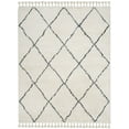 thumbnail image 5 of SAFAVIEH Casablanca Anderson Geometric Wool Shag Area Rug, Ivory/Grey, 8' x 10', 5 of 7