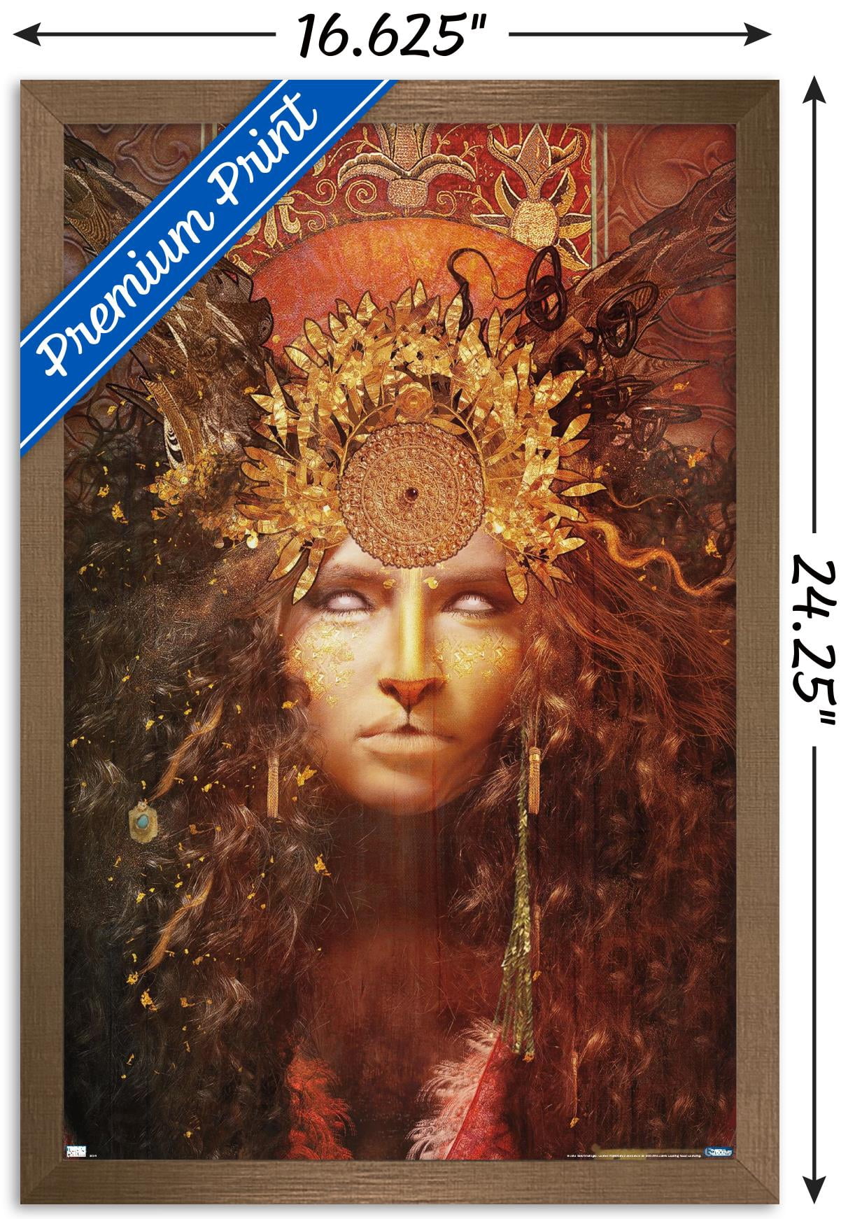 Jena DellaGrottaglia: Cosmic Zodiac - Leo Wall Poster, 14.725" x 22.375" Framed