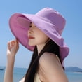 thumbnail image 2 of Sun Hats for Women Uv Protection Spring and Summer Outdoor Double-Layer Large Eave Sun Hat, 2 of 4