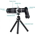 thumbnail image 5 of LINLIN Phone Camera Lens,Universal 18x Telephoto Lens Monocular Optical Telescope Lens External Mobile Phone Telescope with Tripod and Universal Clip for iPhone, Samsung Galaxy,LG, HTC,Huawei and More, 5 of 9