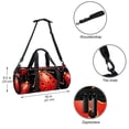 thumbnail image 5 of Seven Starred Ladybird Gym Bags, Shoe Bag, Sports Bag, Dance Bag - All-in-One Weekender Bag (17.7 inches) with Interior Zipper Pocket and Large Capacity, 5 of 6