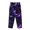 thumbnail image 3 of Lsque Galaxy Lightning Print Women's Pajama Pants, Lounge Pant - Comfortable Home Wear,Elastic Waistband, Stylish Design-XX-Large, 3 of 9