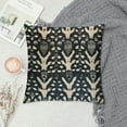 thumbnail image 2 of Antelope Pillow Covers, Square Fawn Animal Black Gray Beige Antelope Print Modern Accent Linen Throw Pillow Covers Cushion Case Sham for Couch Bed Home Sofa Decorative, 2 of 5