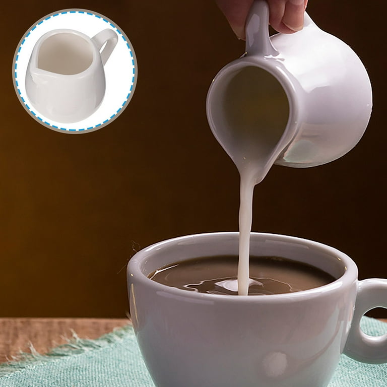 Milk Jug and Pouring Spout Small Glass Pitcher Transparent Milk Pourer Glass  Creamer Pitcher for Tea Coffee Milk Latte Espresso - AliExpress