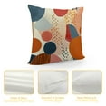 thumbnail image 4 of COMIO  Modern Geometric Abstract Pillow Covers Mid Century Minimalist Art Aesthetic Navy Blue Burnt Orange Throw Pillowcases for Couch Sofa Bedroom Home Party Supply Decorations, 4 of 5