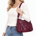 thumbnail image 2 of Spencer Women's Handbag, PU Leather Shoulder Bag for Women, Multi-Pocket Crossbody Purse, Pocketbook with Adjustable Strap, 2 of 9