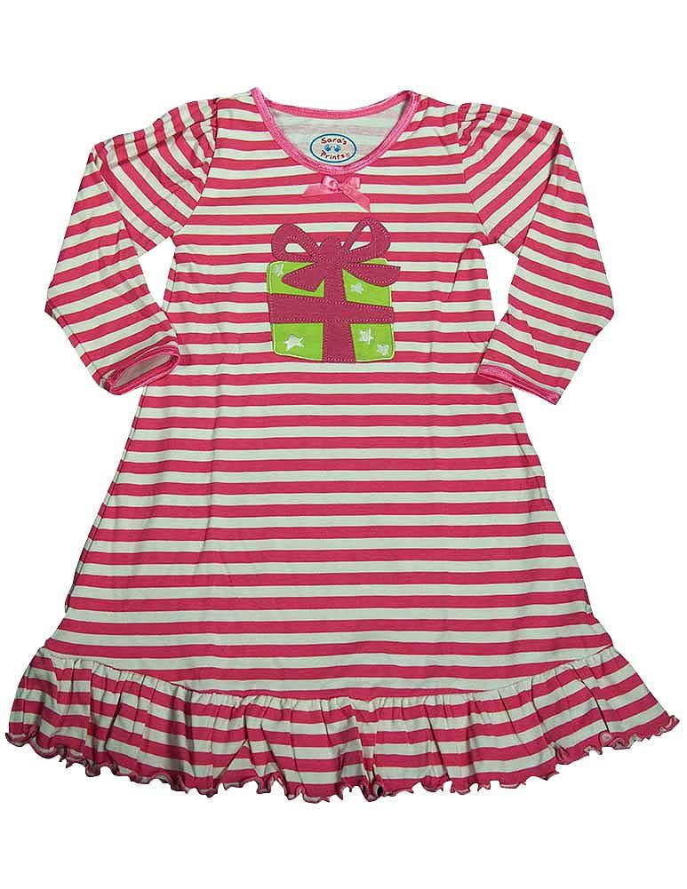 2 Saras Prints Little Girls Puffed Sleeve Nightgown Hoot Owls