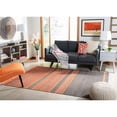 thumbnail image 5 of SAFAVIEH Kilim Aylmer Striped Wool Area Rug, Brown/Ivory, 9' x 12', 5 of 5
